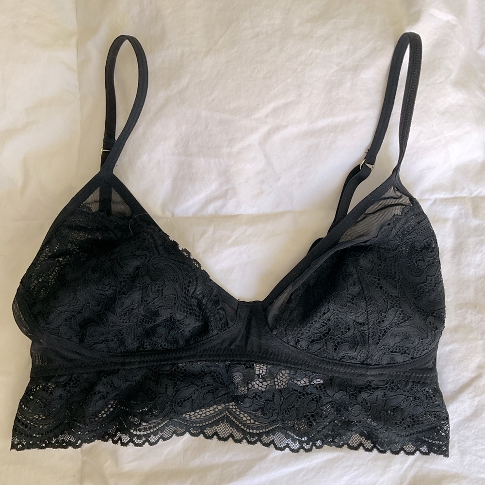 Gilligan & O'Malley Black Lace Bralette Intimates